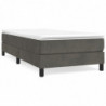 Boxspringbett Dunkelgrau 90x190 cm Samt