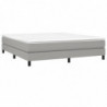 Boxspringbett mit Matratze Hellgrau 180x200 cm Stoff