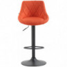 Barhocker Lazio Stoff schwarz