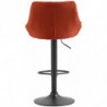 Barhocker Lazio Stoff schwarz