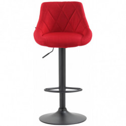 Barhocker Lazio Stoff schwarz
