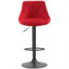 Barhocker Lazio Stoff schwarz