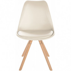 Stuhl Sofia Kunstleder Rund