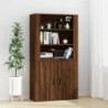 Highboard Braun Eichen-Optik Holzwerkstoff