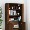 Highboard Braun Eichen-Optik Holzwerkstoff