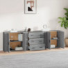 Sideboards 3 Stk. Grau Sonoma Holzwerkstoff