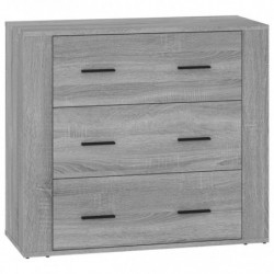 Sideboards 3 Stk. Grau Sonoma Holzwerkstoff