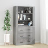 Highboard Grau Sonoma Holzwerkstoff