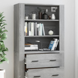 Highboard Grau Sonoma Holzwerkstoff