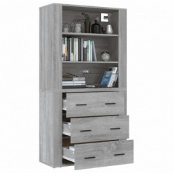 Highboard Grau Sonoma Holzwerkstoff