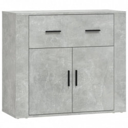 Sideboards 3 Stk. Betongrau Holzwerkstoff