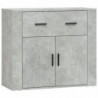 Sideboards 3 Stk. Betongrau Holzwerkstoff