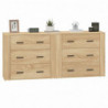 Sideboards 2 Stk. Sonoma-Eiche Holzwerkstoff