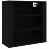 Highboard Schwarz Holzwerkstoff