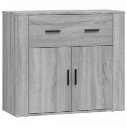 Sideboards 3 Stk. Grau Sonoma Holzwerkstoff