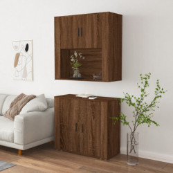 Highboard Braun Eichen-Optik Holzwerkstoff