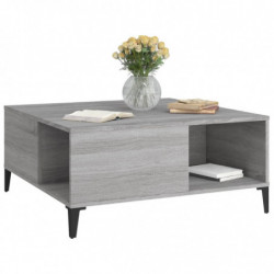 Couchtisch Grau Sonoma 80x80x36,5 cm Holzwerkstoff