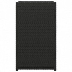 C-Tisch Schwarz 40x35x60 cm Poly Rattan