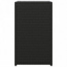 C-Tisch Schwarz 40x35x60 cm Poly Rattan