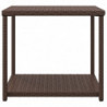 Beistelltisch Braun 55x45x49 cm Poly Rattan