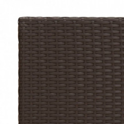 Beistelltisch Braun 55x45x49 cm Poly Rattan