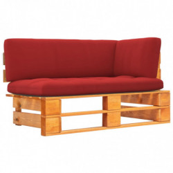 Garten-Paletten-Ecksofa Honigbraun Imprägniertes Kiefernholz