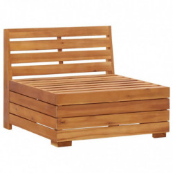 2-Sitzer-Gartensofa mit Kissen Massivholz Akazie