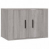 4-tlg. TV-Schrank-Set Grau Sonoma Holzwerkstoff