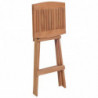 Klappbare Barhocker 4 Stk. Massivholz Teak