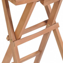 Klappbare Barhocker 4 Stk. Massivholz Teak