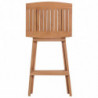 Klappbare Barhocker 2 Stk. Massivholz Teak