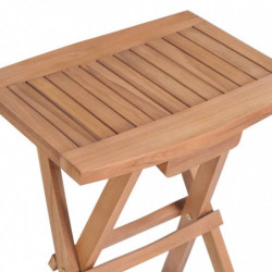 Klappbare Barhocker 2 Stk. Massivholz Teak