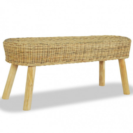 Flurbank 110 x 35 x 45 cm Rattan Natur