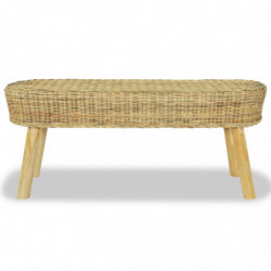 Flurbank 110 x 35 x 45 cm Rattan Natur