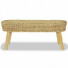 Flurbank 110 x 35 x 45 cm Rattan Natur