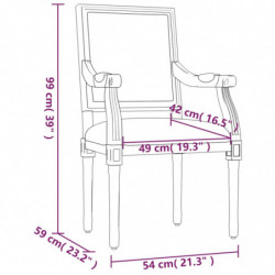 Sessel Schwarz 54x59x99 cm Samt