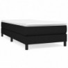 Boxspringbett Schwarz 90x200 cm Stoff