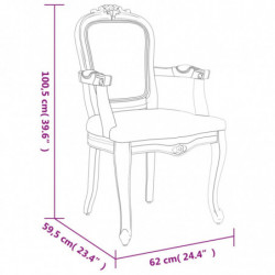 Esszimmerstuhl Beige 62x59,5x100,5 cm Leinen