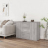 Sideboard Grau Sonoma 91x29,5x65 cm Holzwerkstoff