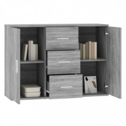 Sideboard Grau Sonoma 91x29,5x65 cm Holzwerkstoff