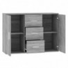 Sideboard Grau Sonoma 91x29,5x65 cm Holzwerkstoff