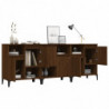 Sideboards 3 Stk. Braun Eichen-Optik 60x35x70 cm Holzwerkstoff