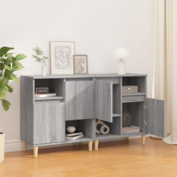 Sideboards 2 Stk. Grau Sonoma 60x35x70 cm Holzwerkstoff