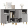 Sideboards 2 Stk. Grau Sonoma 60x35x70 cm Holzwerkstoff