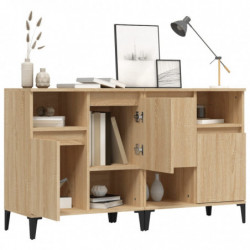 Sideboards 2 Stk. Sonoma-Eiche 60x35x70 cm Holzwerkstoff