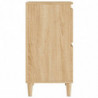 Sideboards 2 Stk. Sonoma-Eiche 60x35x70 cm Holzwerkstoff