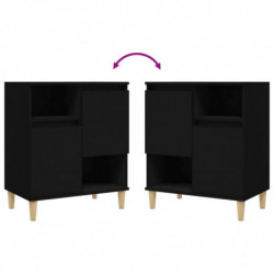 Sideboards 3 Stk. Schwarz 60x35x70 cm Holzwerkstoff