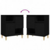 Sideboards 3 Stk. Schwarz 60x35x70 cm Holzwerkstoff