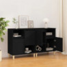 Sideboards 2 Stk. Schwarz 60x35x70 cm Holzwerkstoff