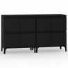 Sideboards 2 Stk. Schwarz 60x35x70 cm Holzwerkstoff